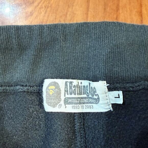 A Bathing Mens Pants L Shark Bone Joggers Sweatpants Cotton Drawstring C4-18 - Picture 3 of 6